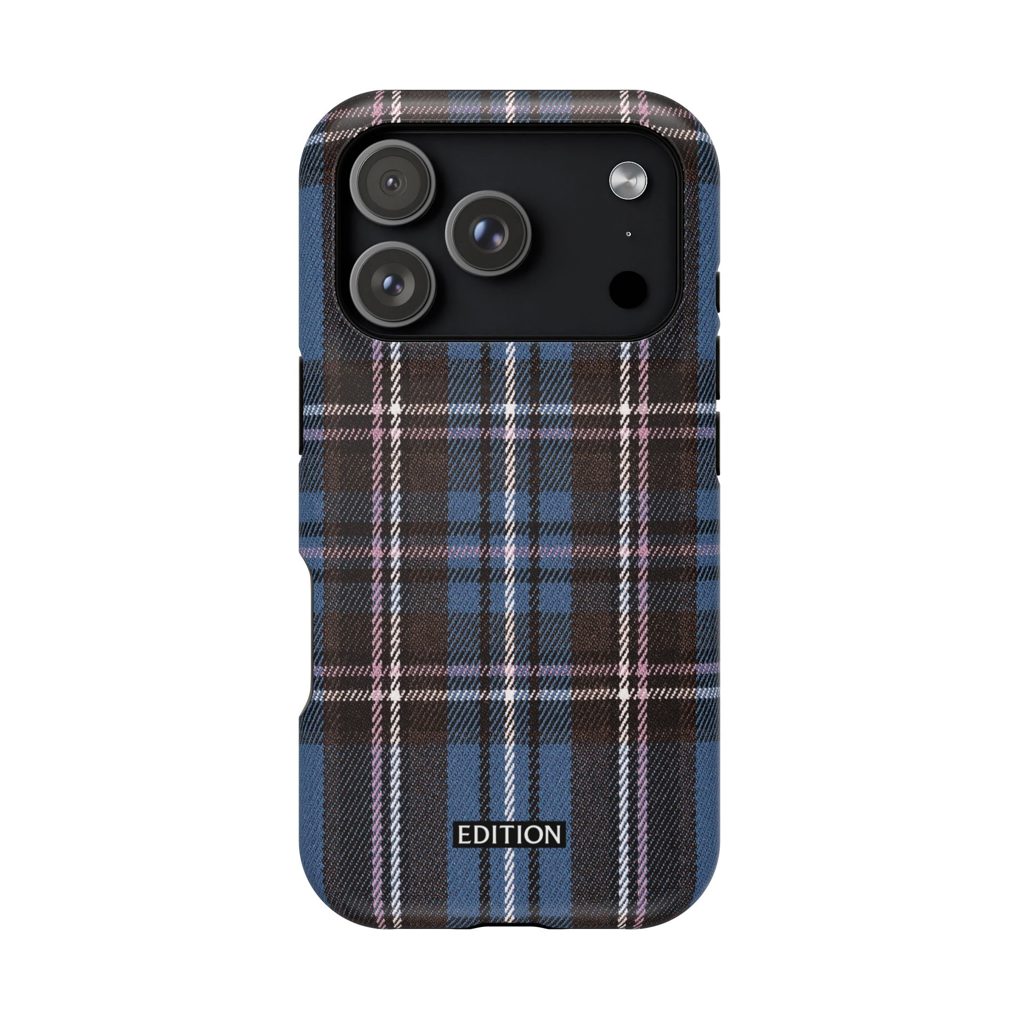 Blue and Pink Plaid Case