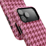 Raspberry Sorbet Houndstooth Case