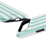Teal Beach Stripe Case