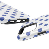 Blue and White Polka Dot Case