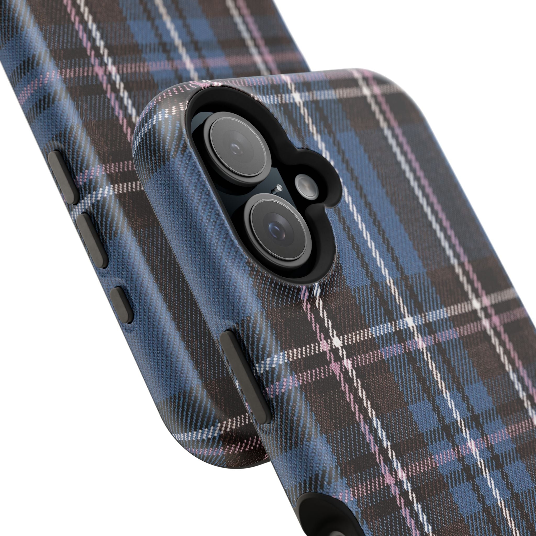 Blue and Pink Plaid Case