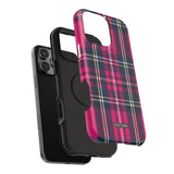 Hot Pink and Navy Plaid Case