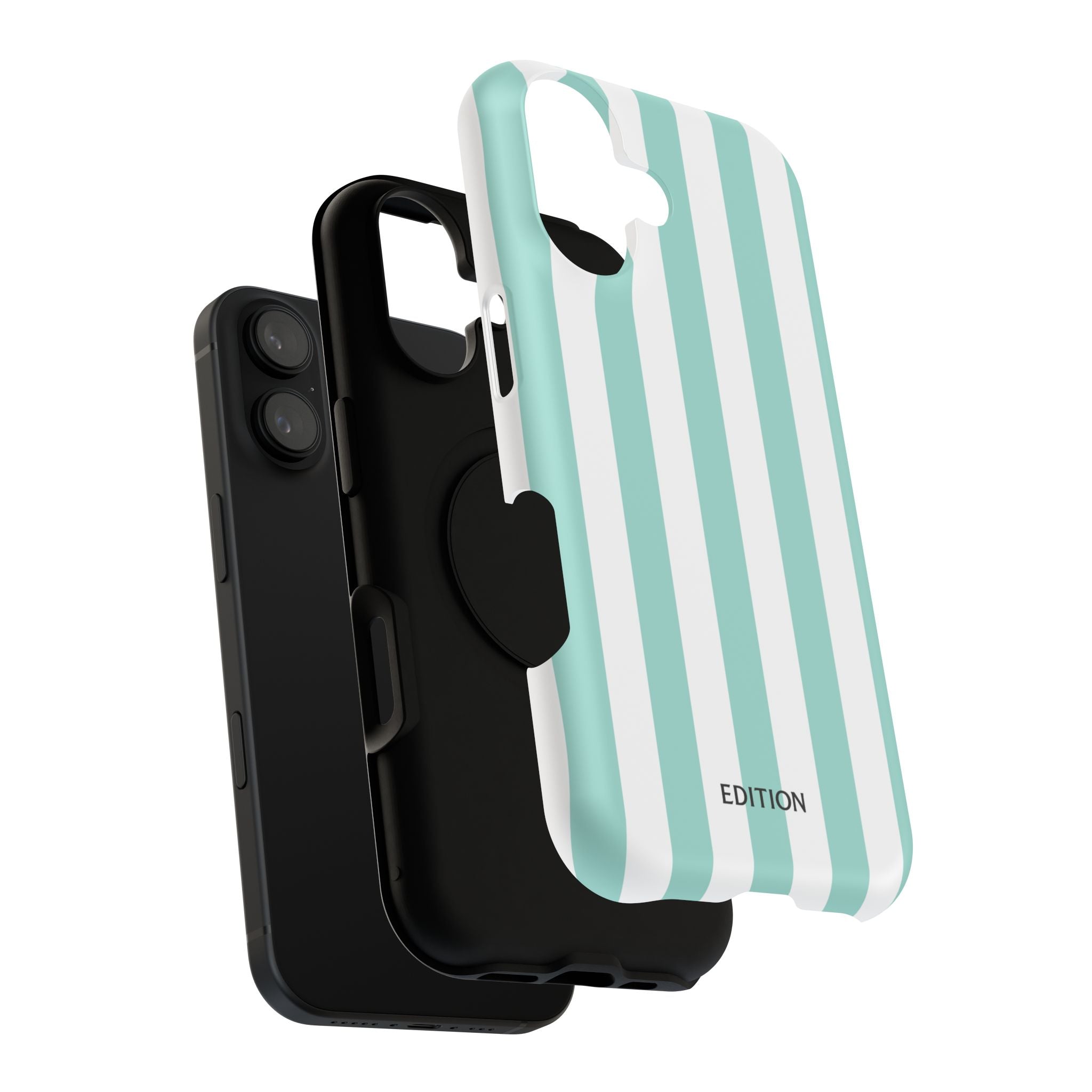Teal Beach Stripe Case