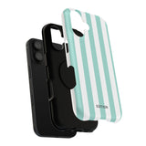 Teal Beach Stripe Case