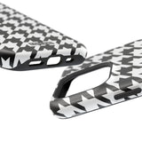 Black and White Houndstooth Case