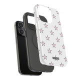 Pink and White Star Case