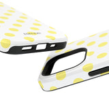 Yellow and White Polka Dot Case