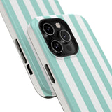 Teal Beach Stripe Case