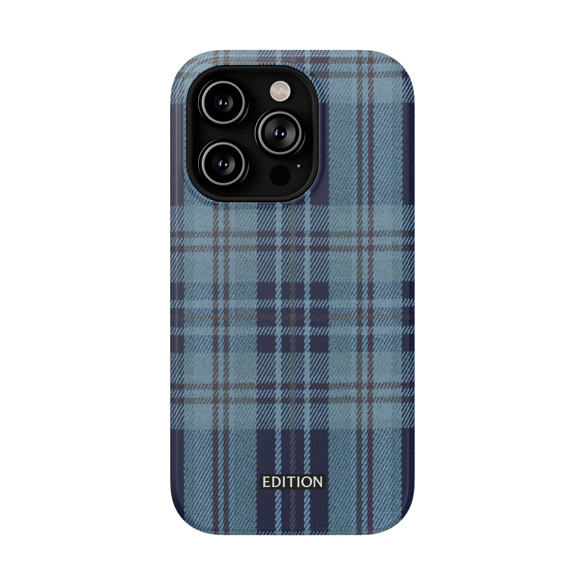 Navy Plaid Case