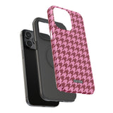 Raspberry Sorbet Houndstooth Case