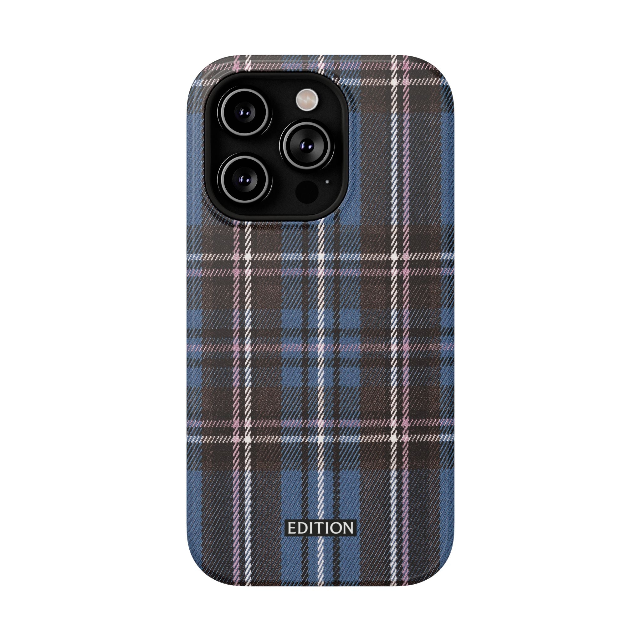 Blue and Pink Plaid Case