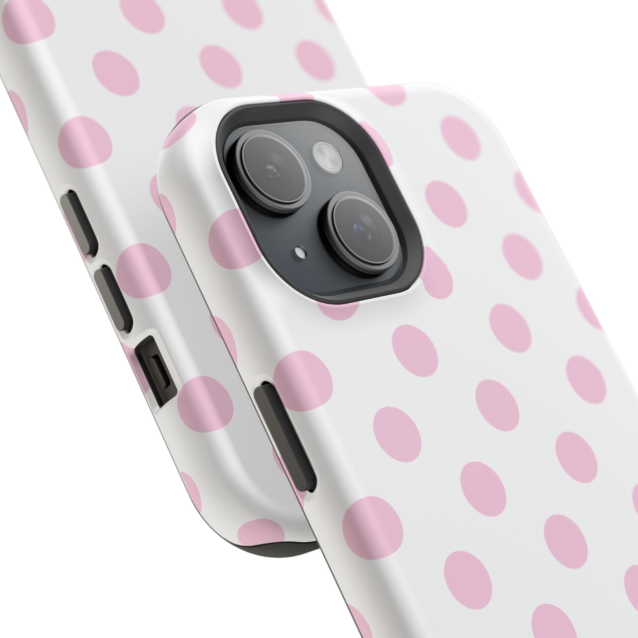 Pink and White Polka Dot Case