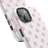 Pink and White Polka Dot Case