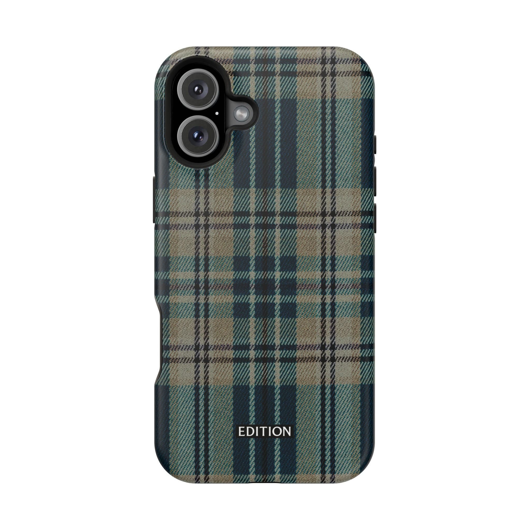 Green and Blue Plaid Case