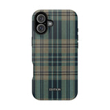 Green and Blue Plaid Case
