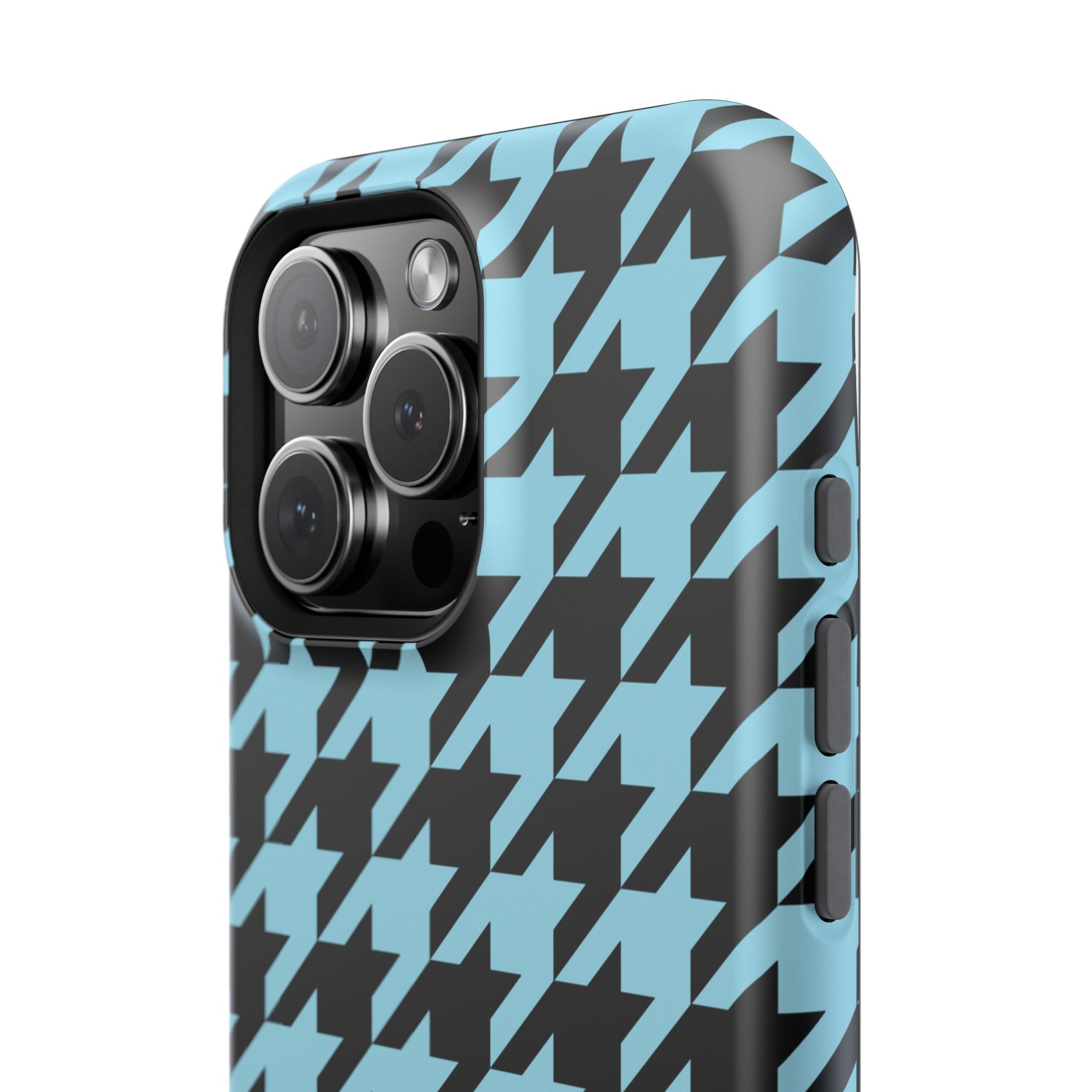 Baby Blue Houndstooth Case