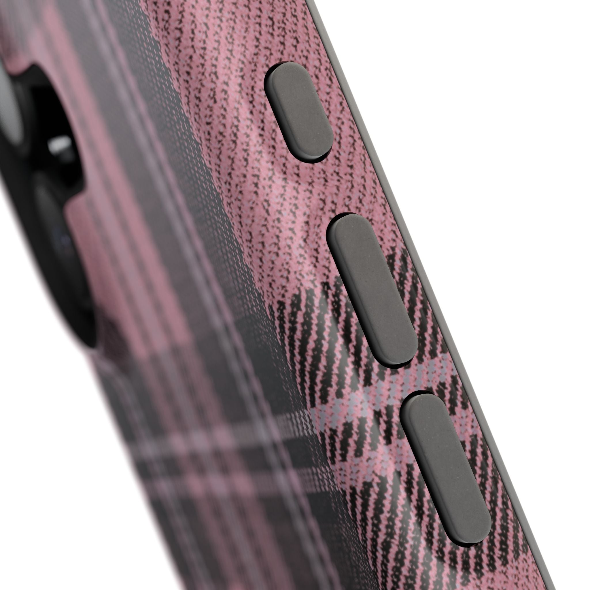 Light Pink and Black Plaid Case