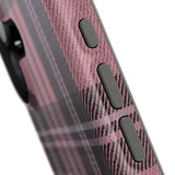 Light Pink and Black Plaid Case
