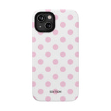 Pink and White Polka Dot Case