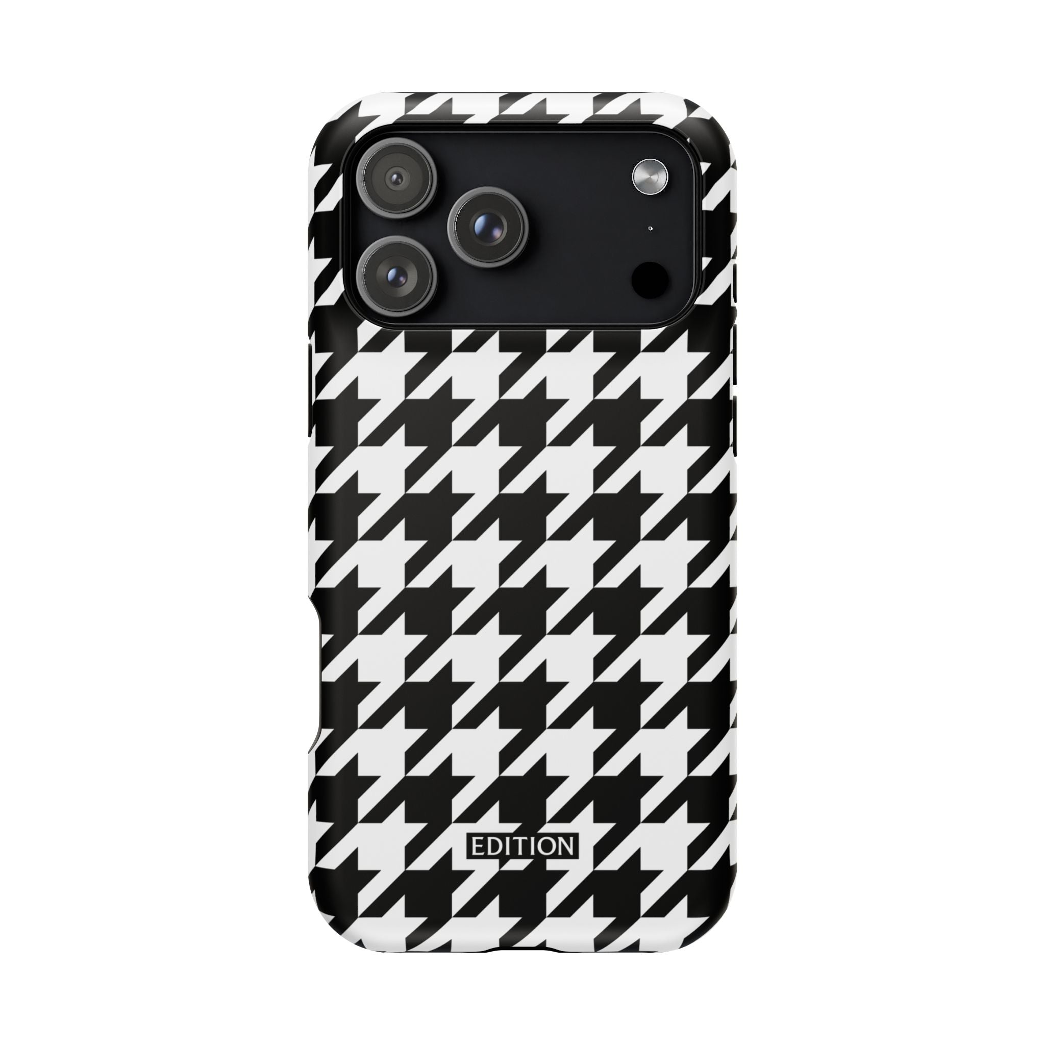 Black and White Houndstooth Case