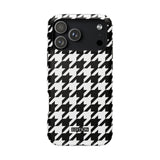 Black and White Houndstooth Case