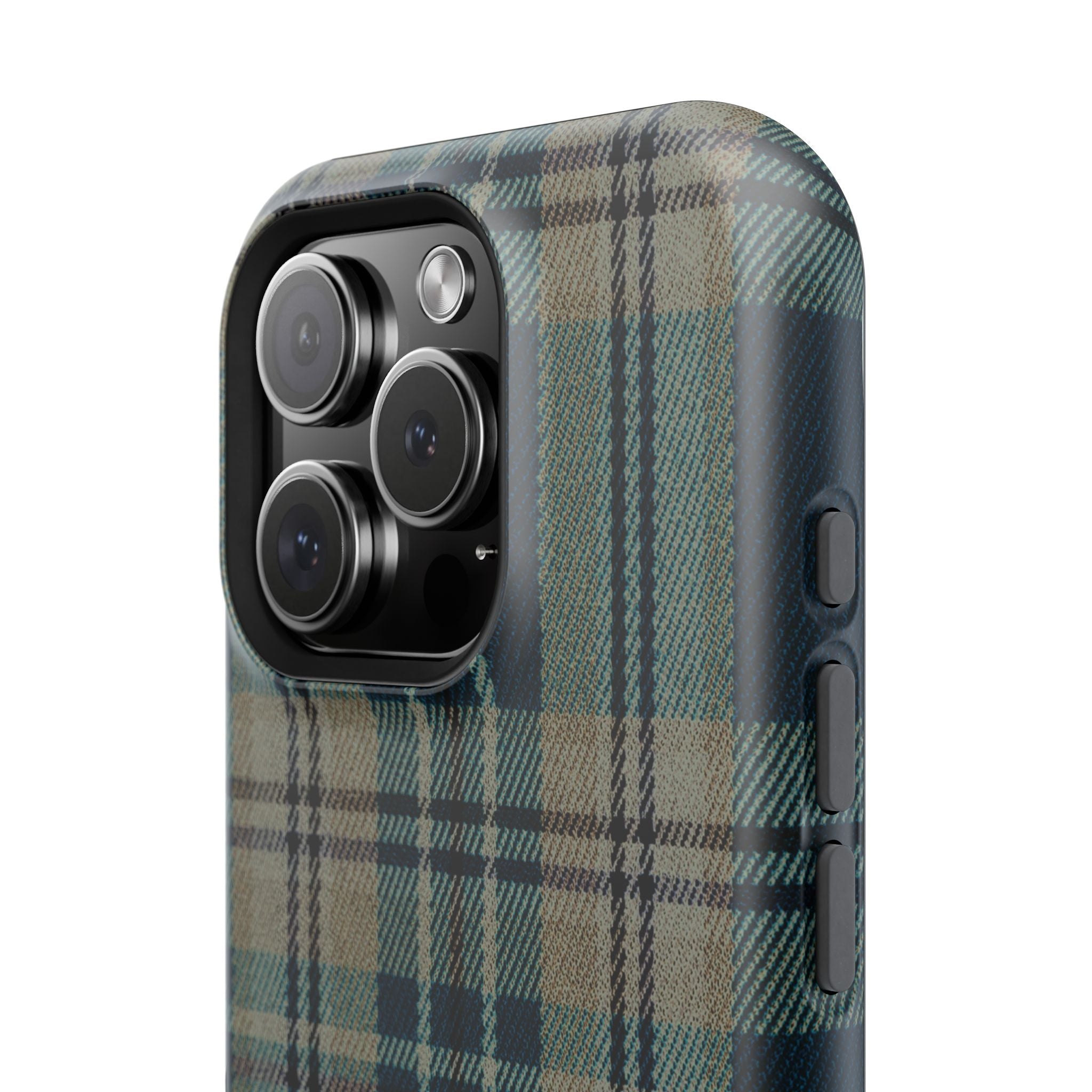 Green and Blue Plaid Case