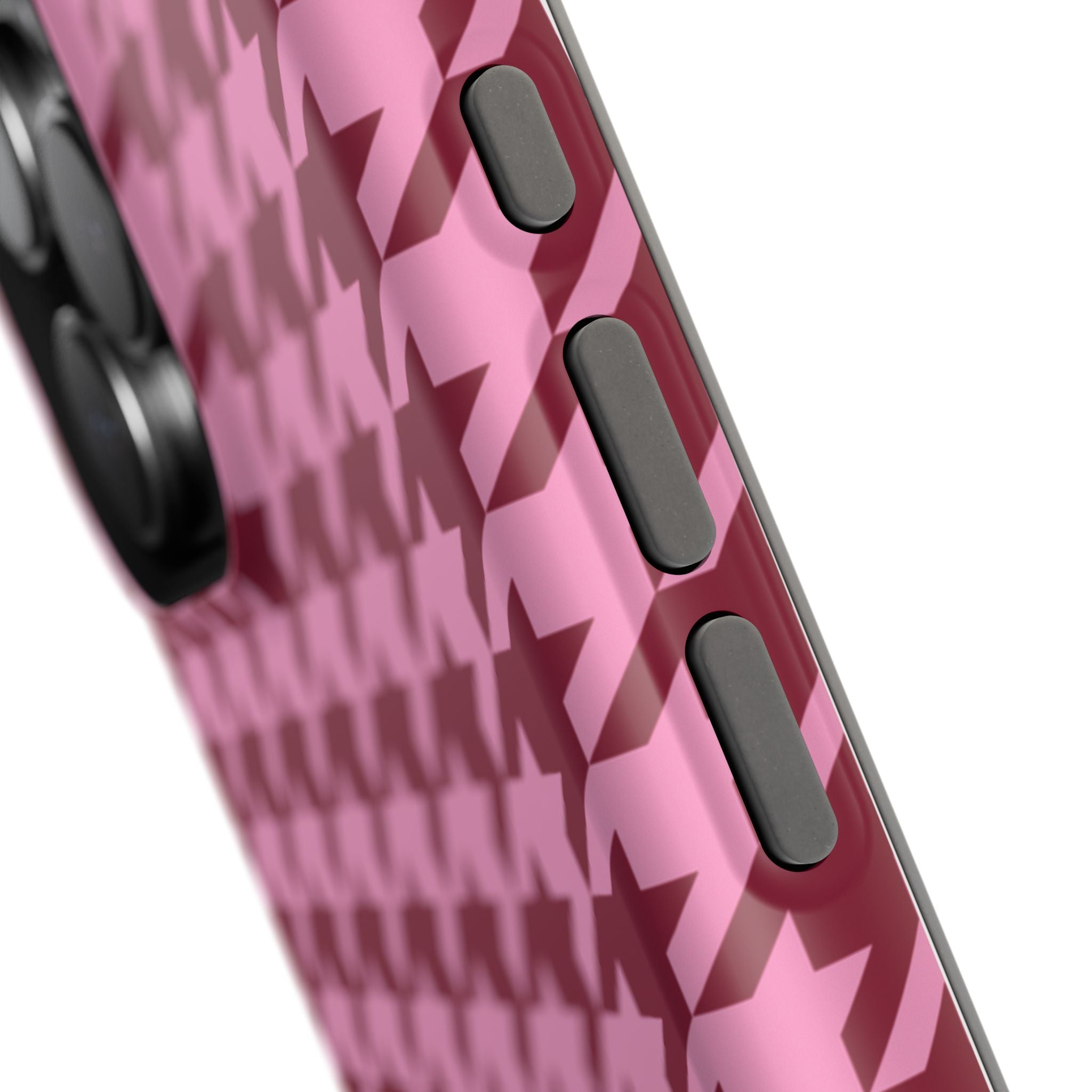 Raspberry Sorbet Houndstooth Case