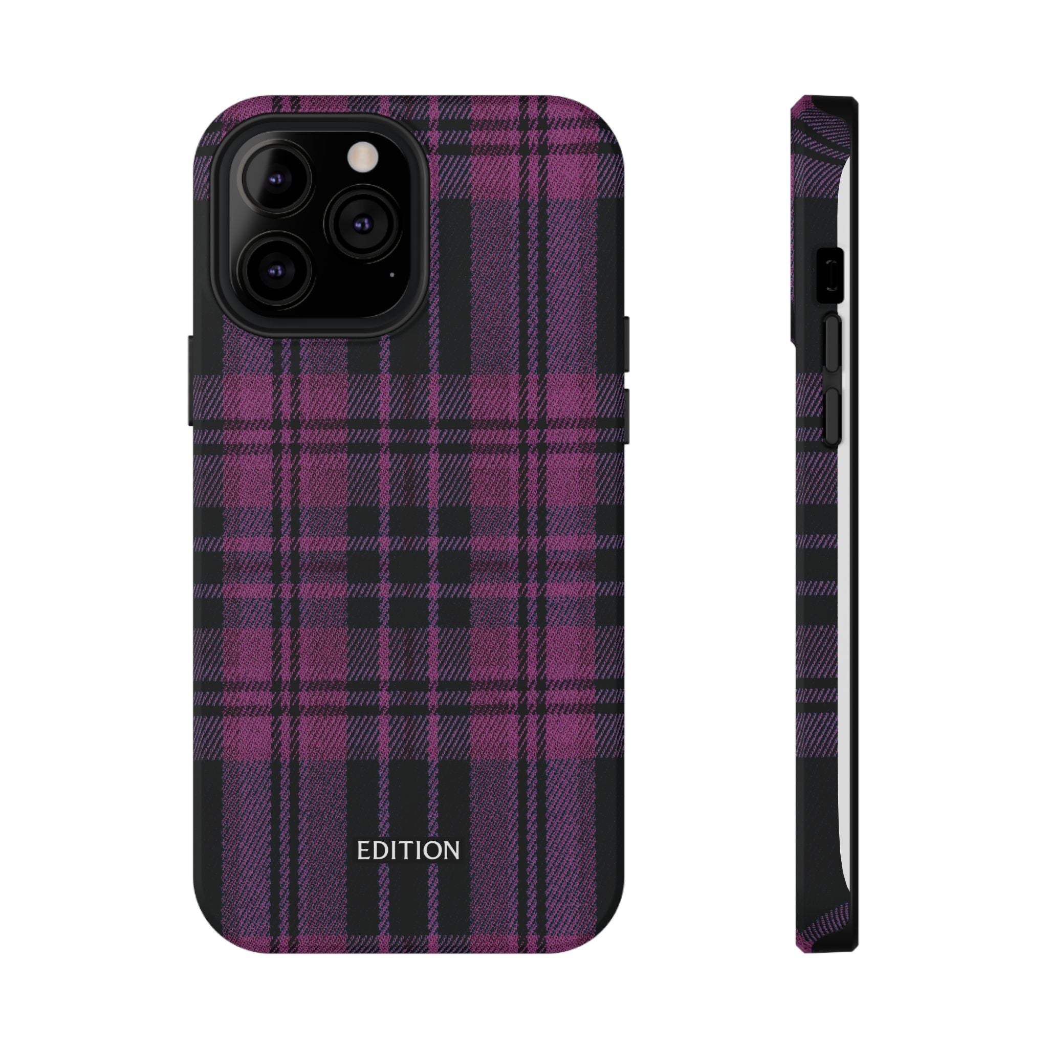 Black and Pink Plaid Case