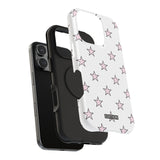 Pink and White Star Case