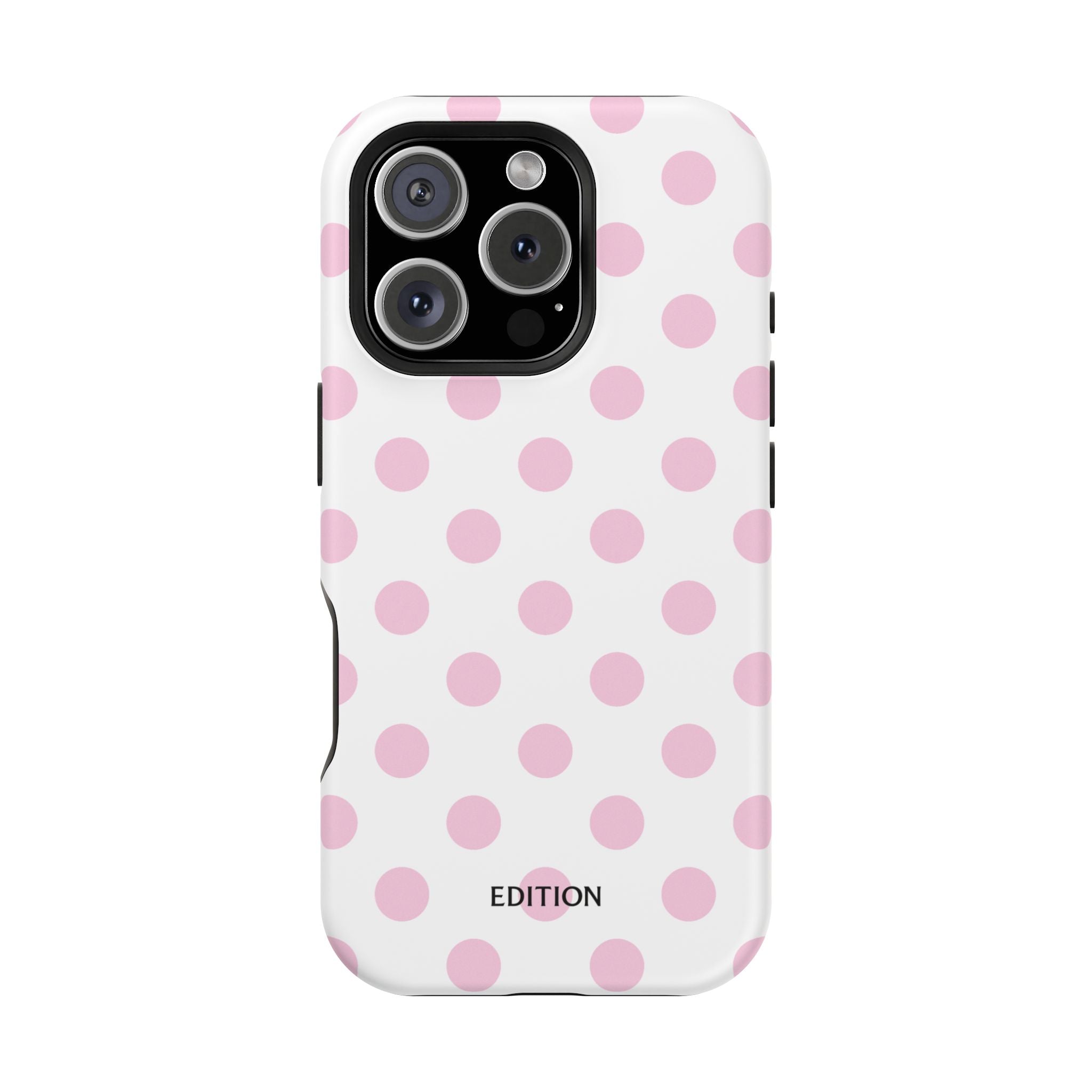 Pink and White Polka Dot Case