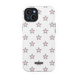 Pink and White Star Case