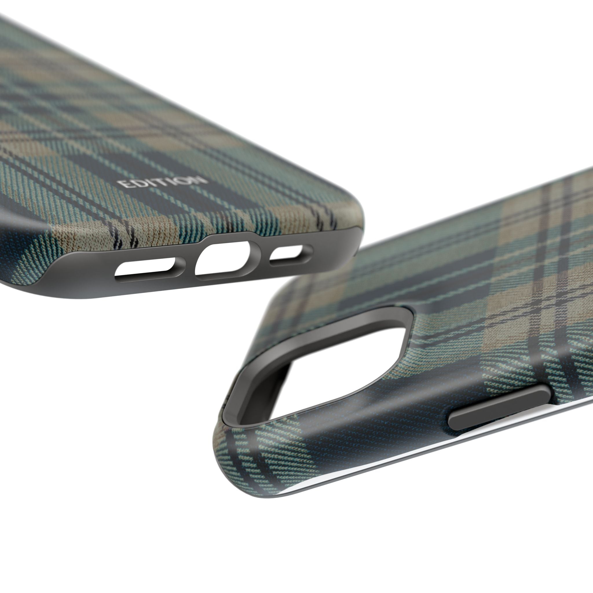 Green and Blue Plaid Case