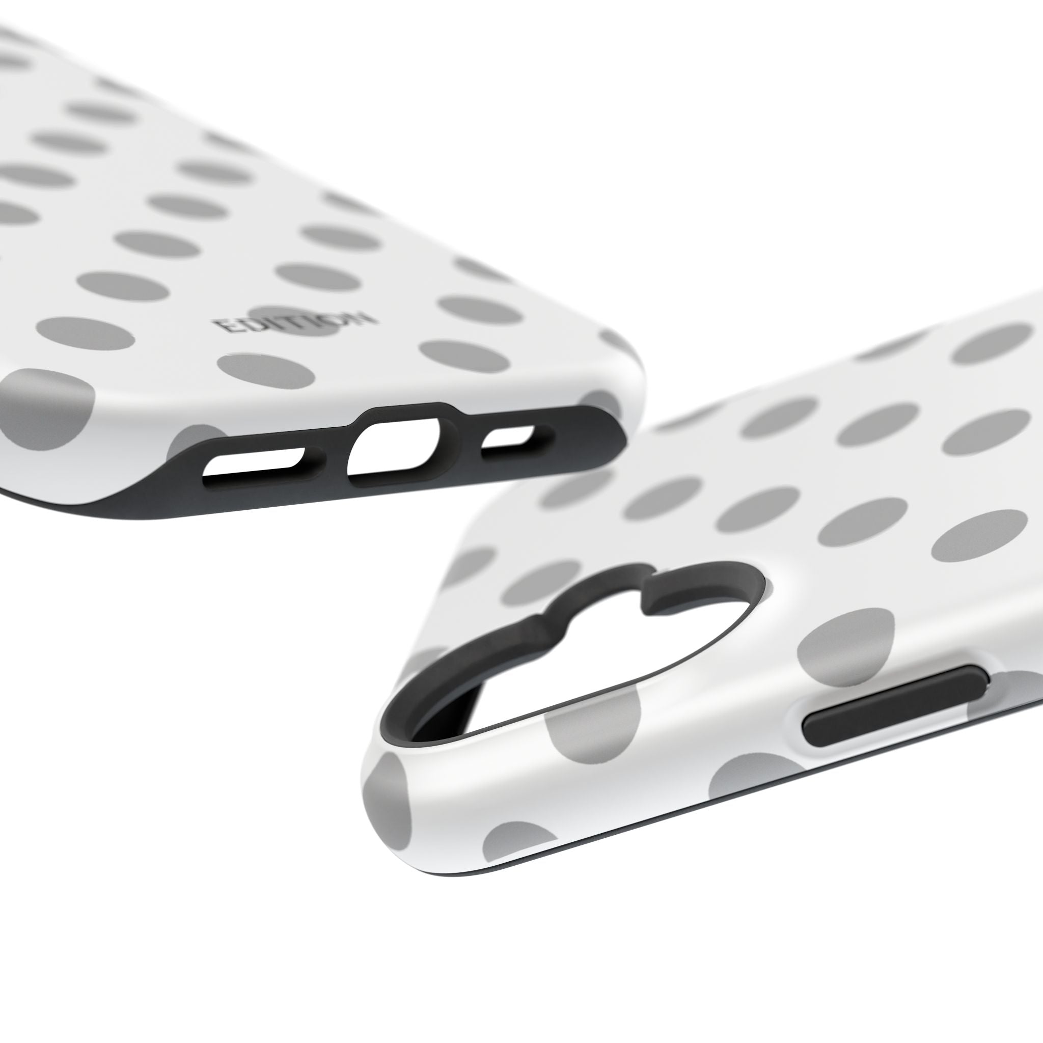 Grey and White Polka Dot Case