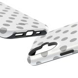 Grey and White Polka Dot Case