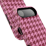 Raspberry Sorbet Houndstooth Case