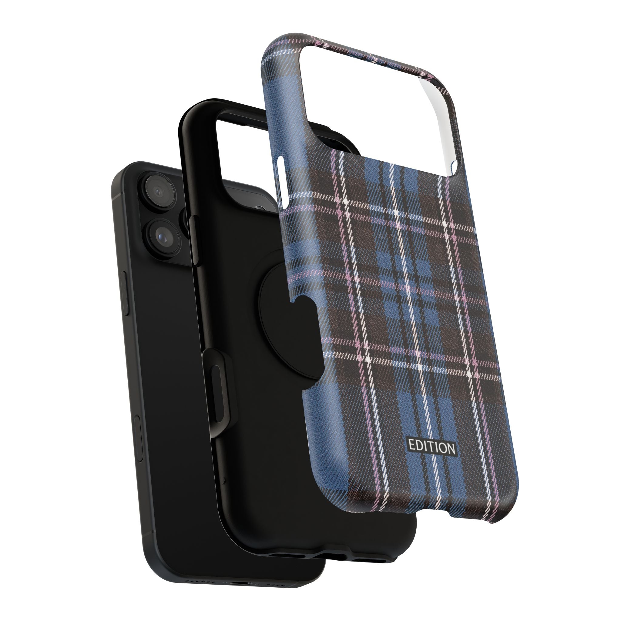 Blue and Pink Plaid Case