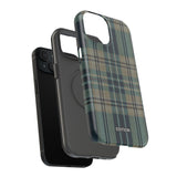Green and Blue Plaid Case