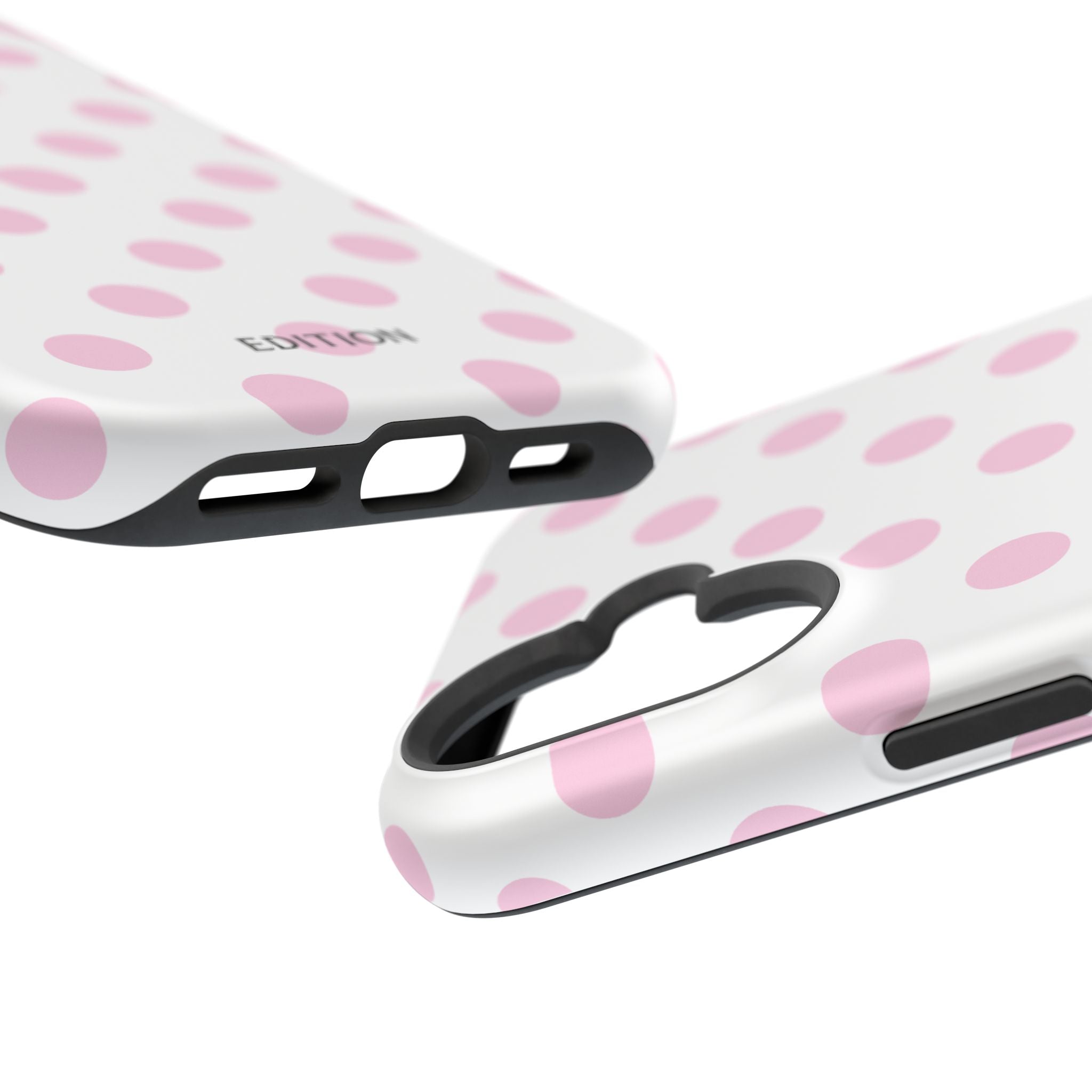 Pink and White Polka Dot Case