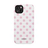 Pink and White Polka Dot Case