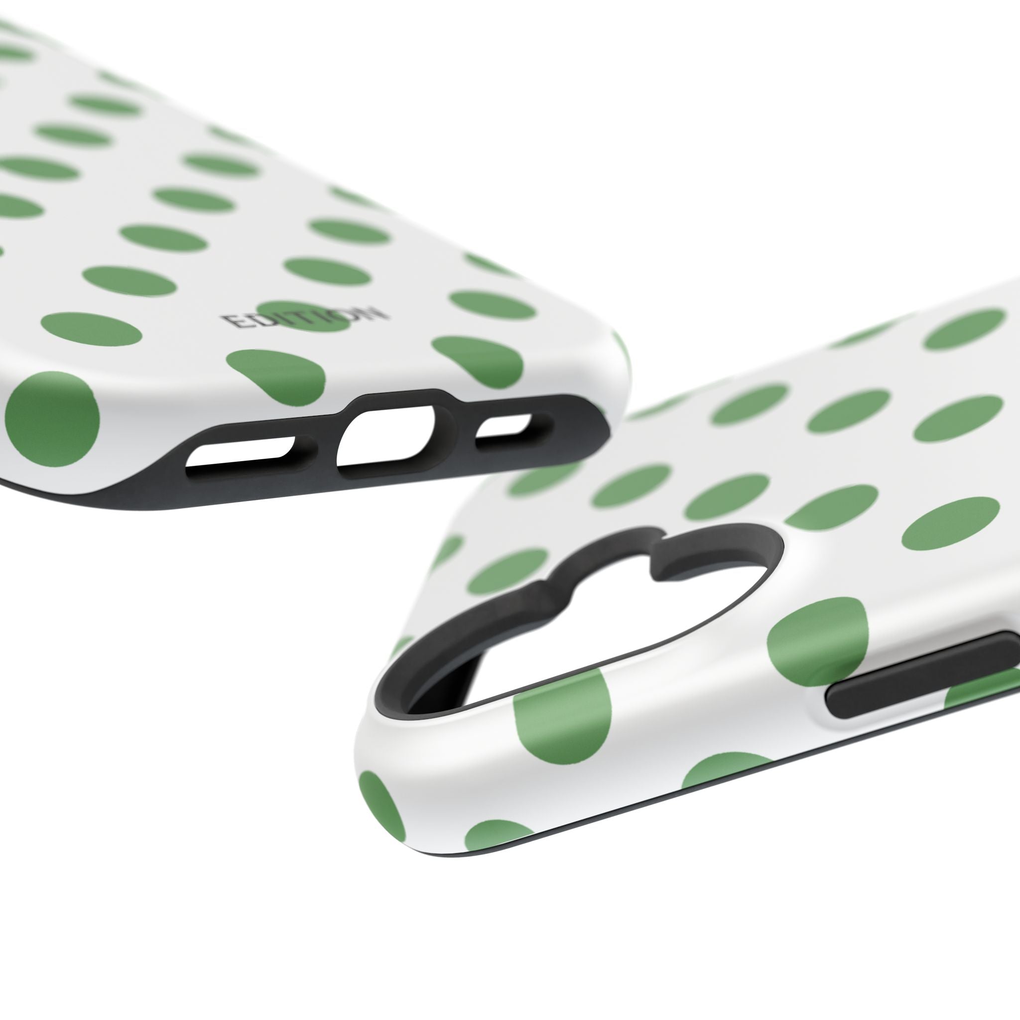 Green and White Polka Dot Case