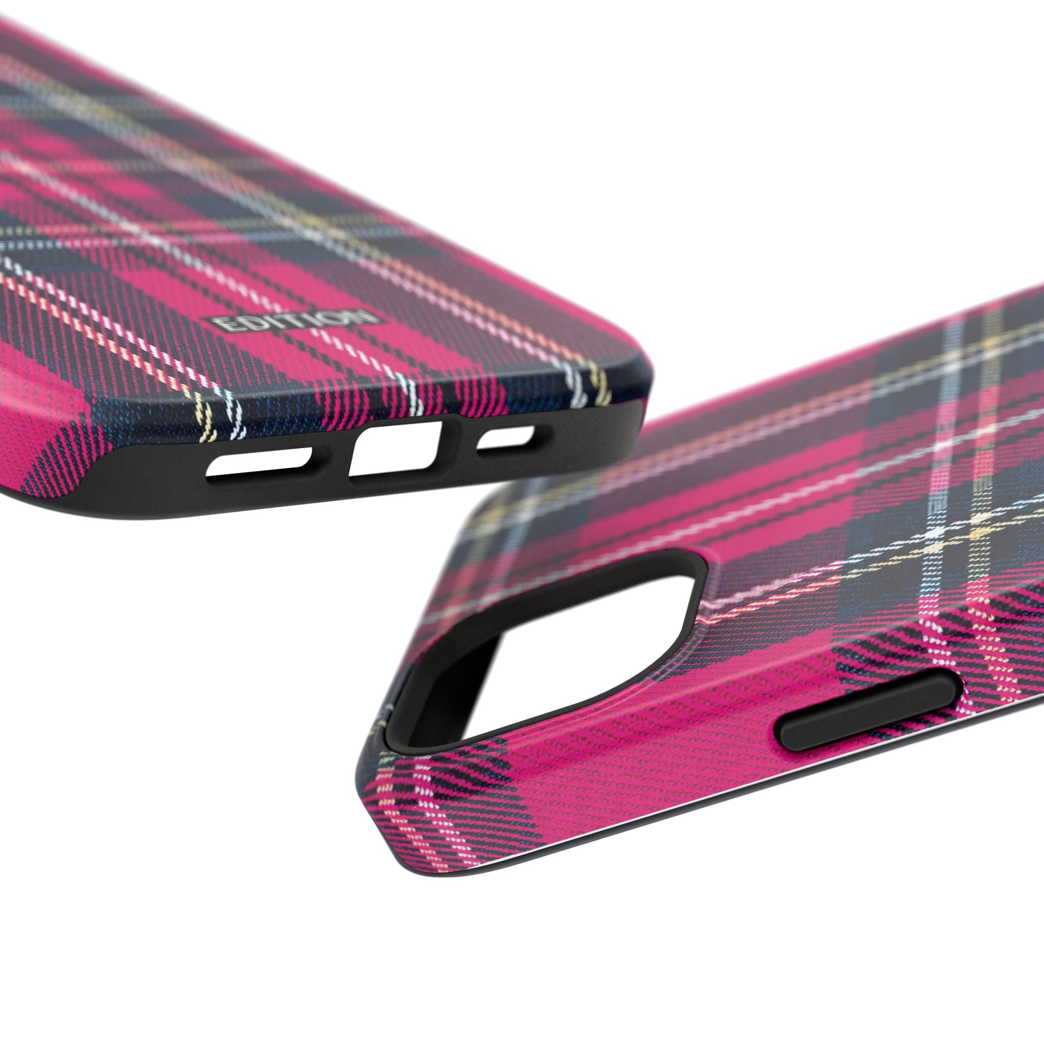 Hot Pink and Navy Plaid Case