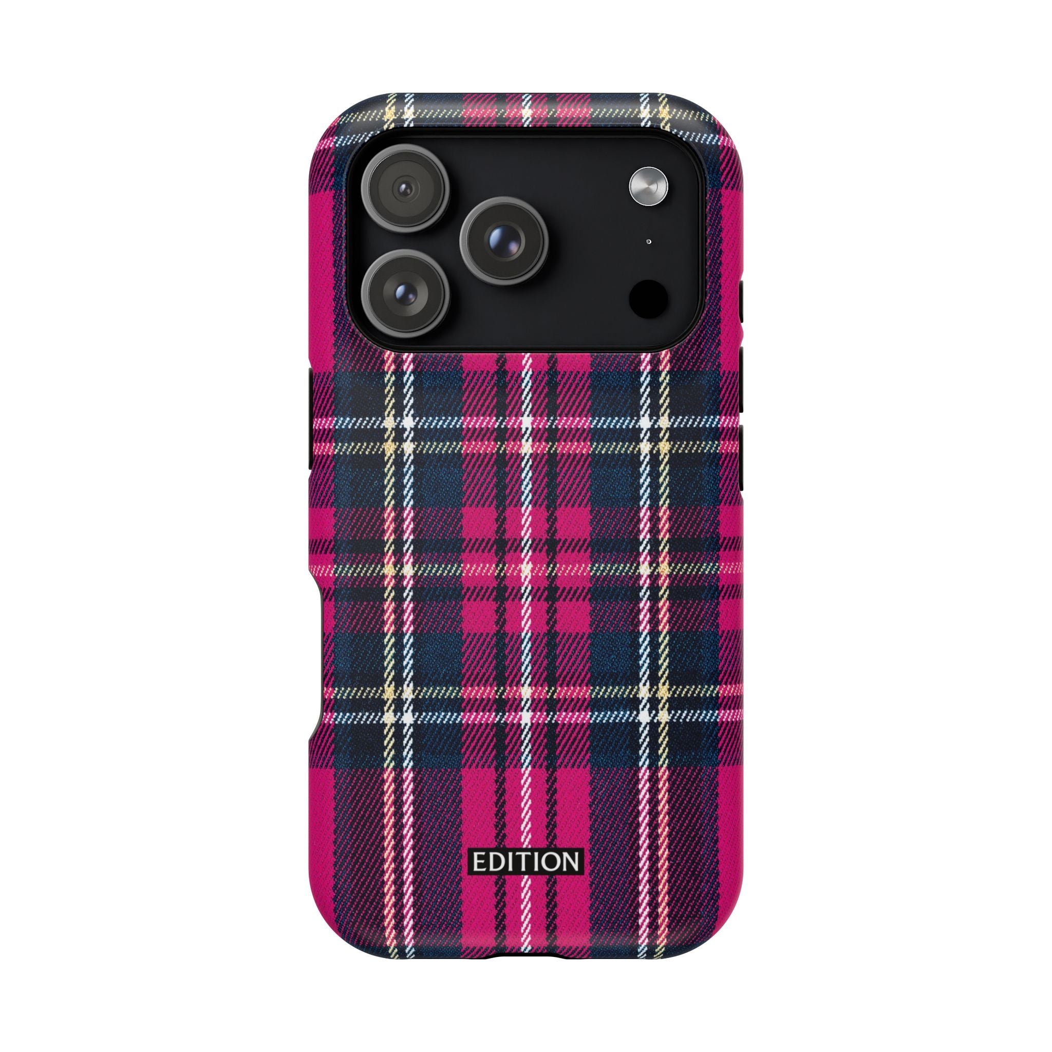 Hot Pink and Navy Plaid Case