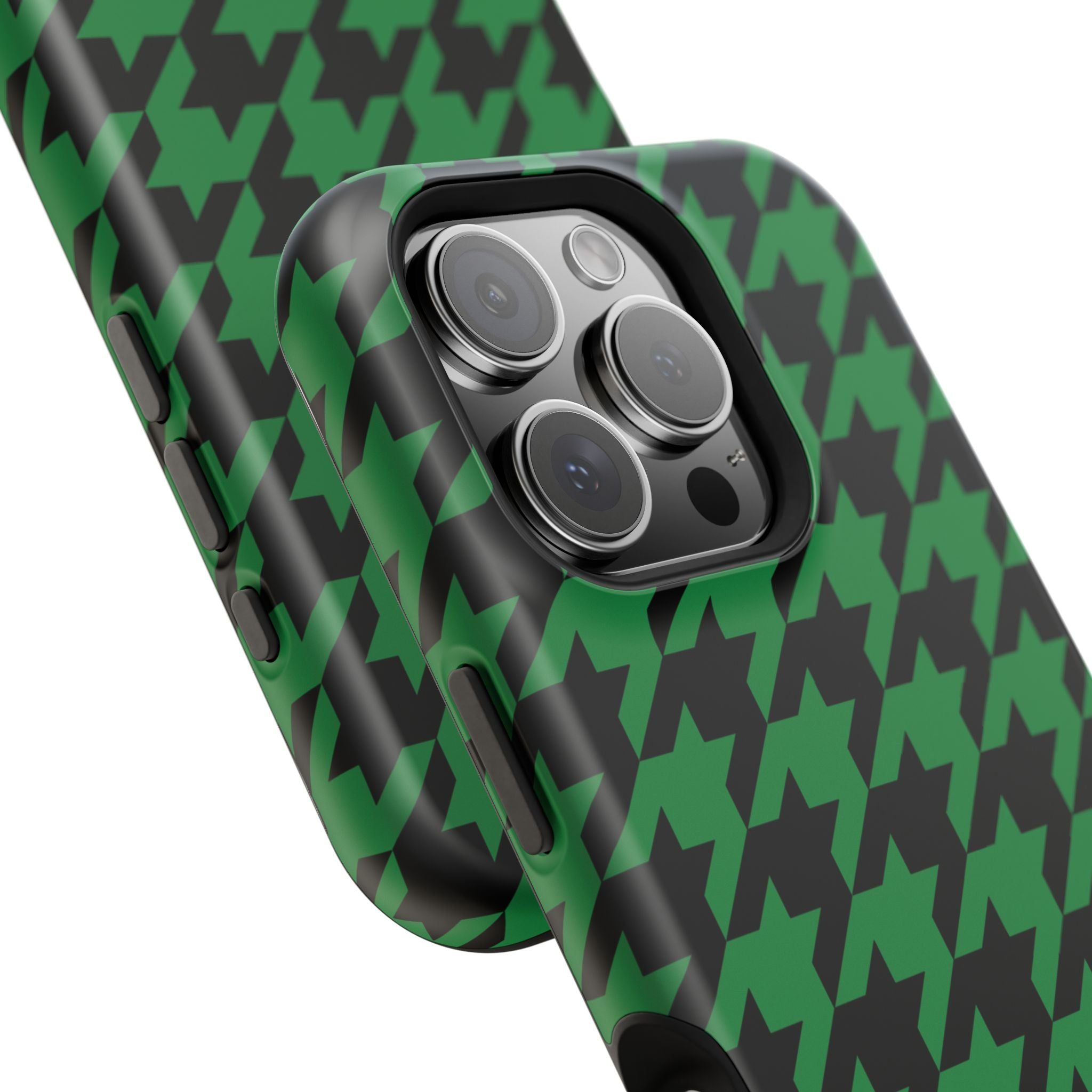 Green Houndstooth Case