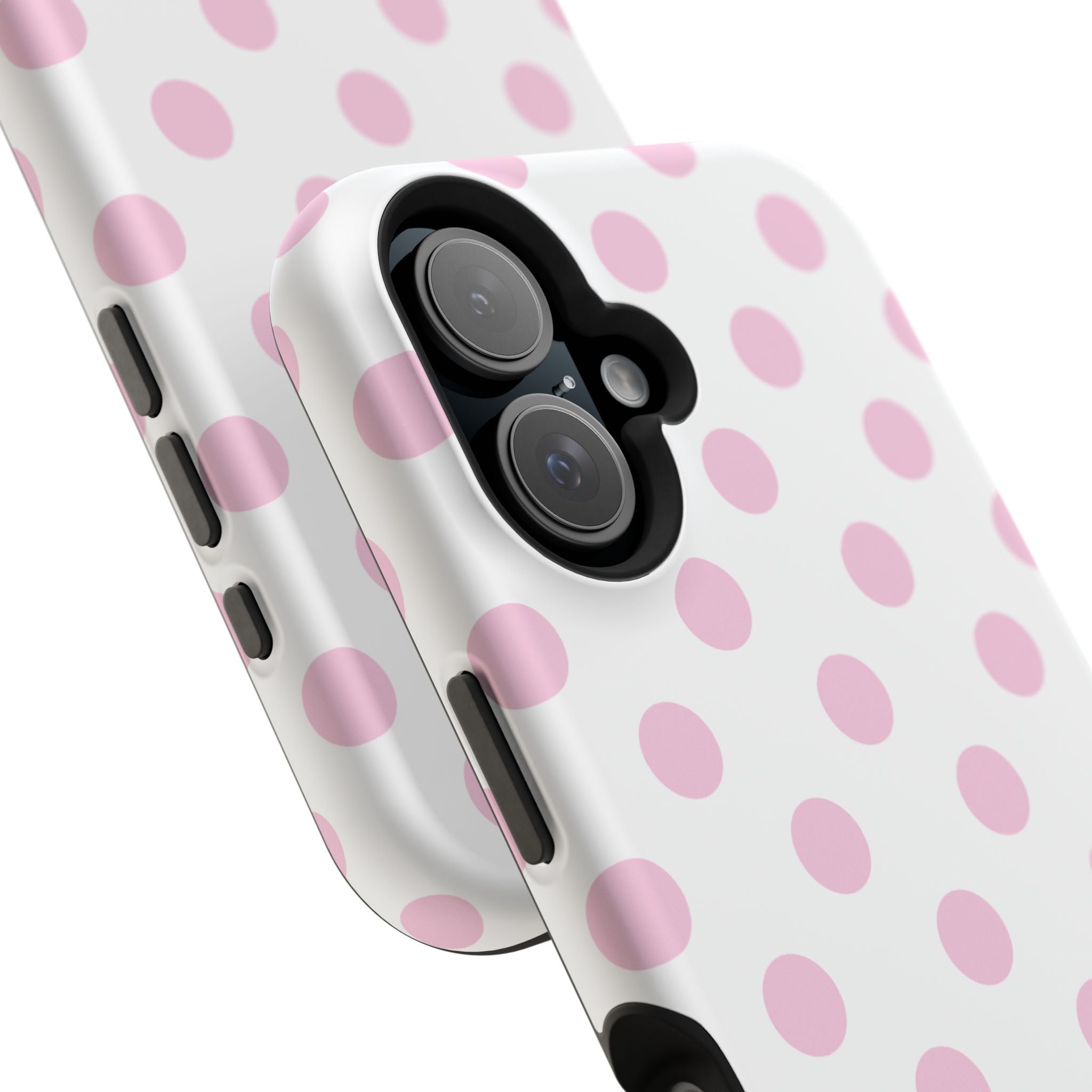 Pink and White Polka Dot Case