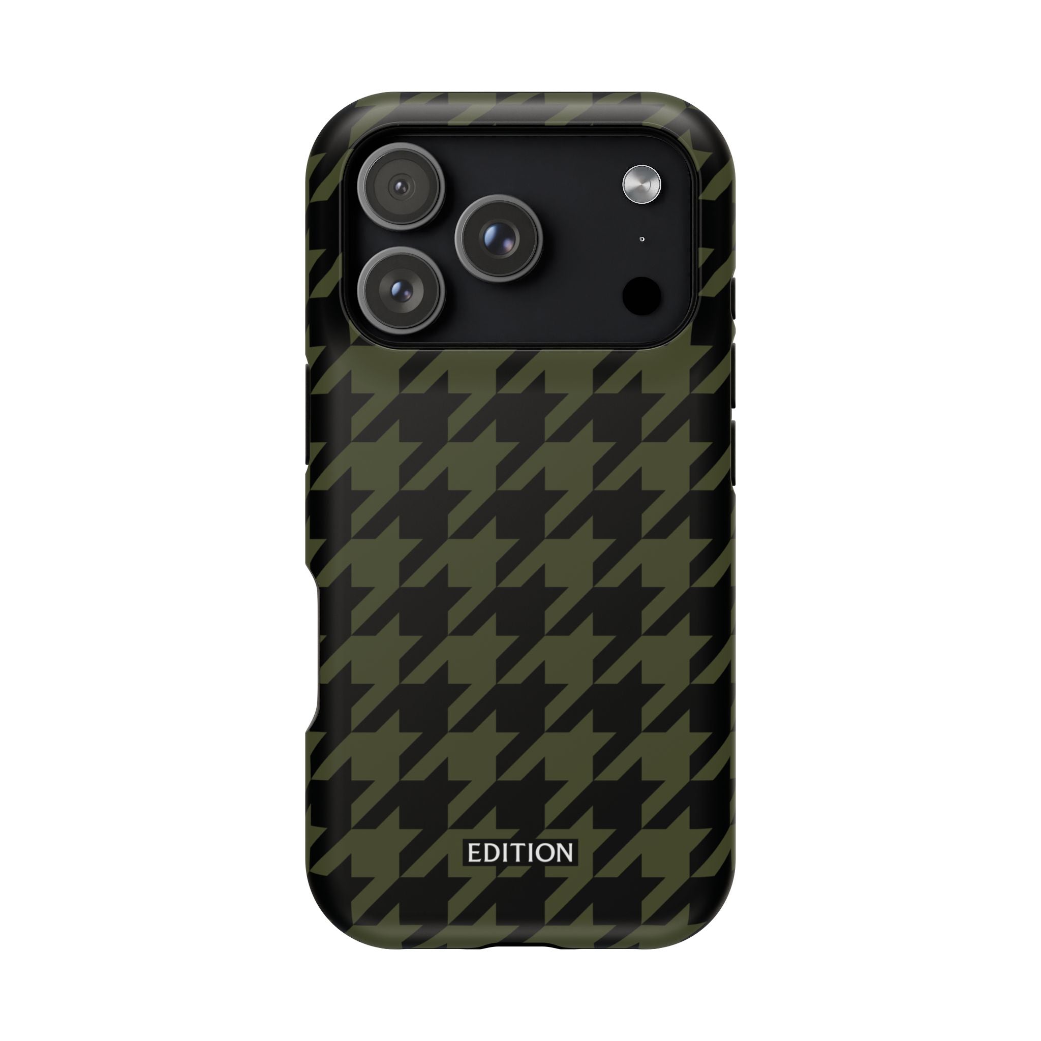 Army Green Houndstooth Case