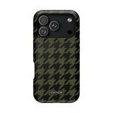 Army Green Houndstooth Case