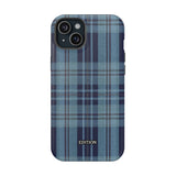 Navy Plaid Case
