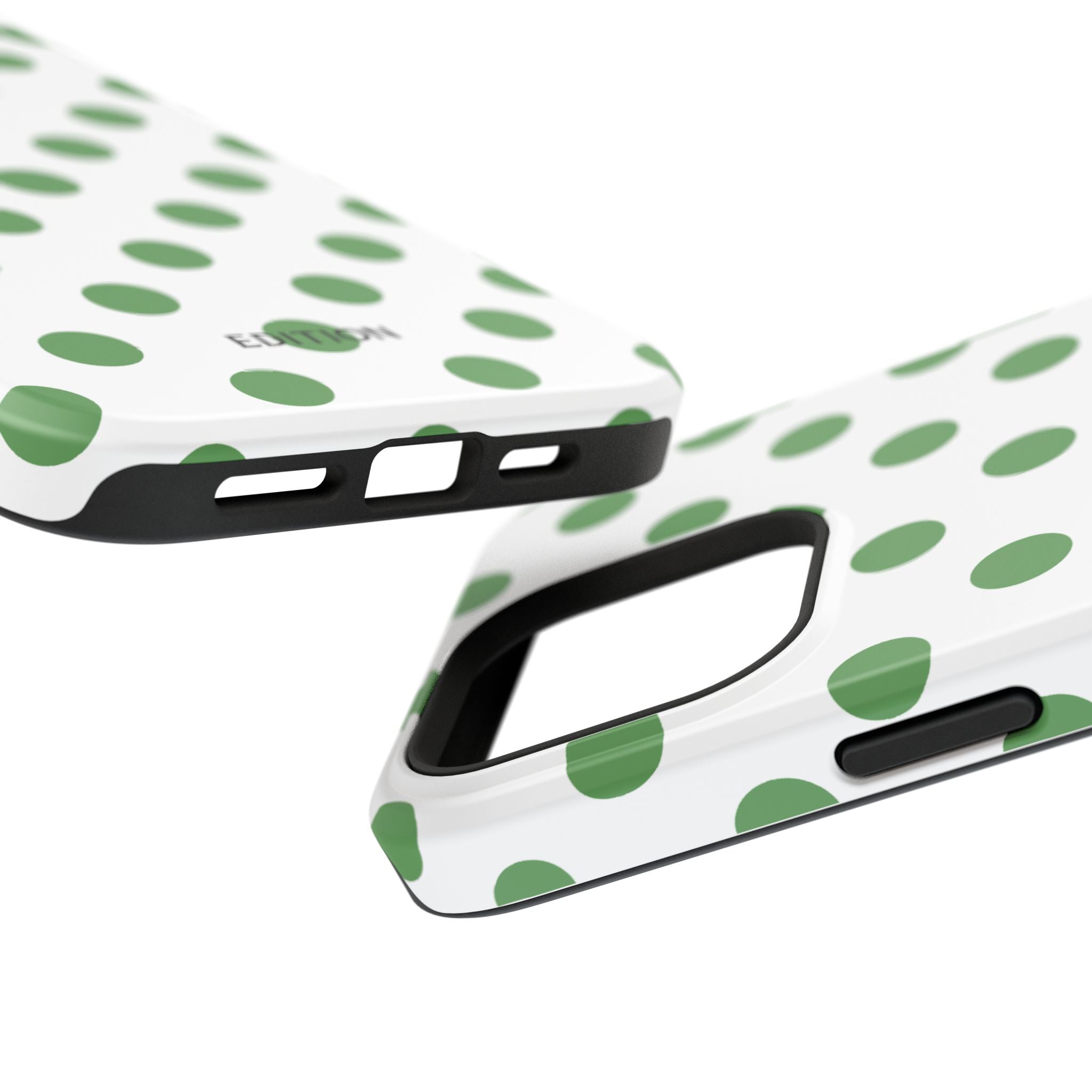 Green and White Polka Dot Case
