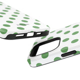 Green and White Polka Dot Case