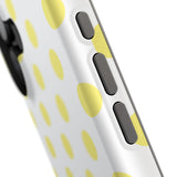 Yellow and White Polka Dot Case